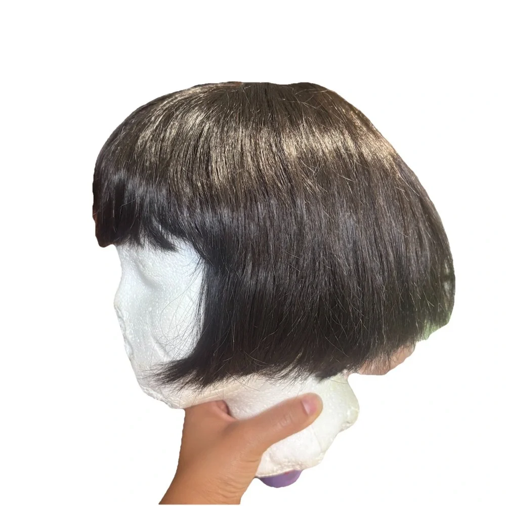 Estetica Designs‎ Short Bob Bangs Women's Black Wig 100% Modacrylic Straight
